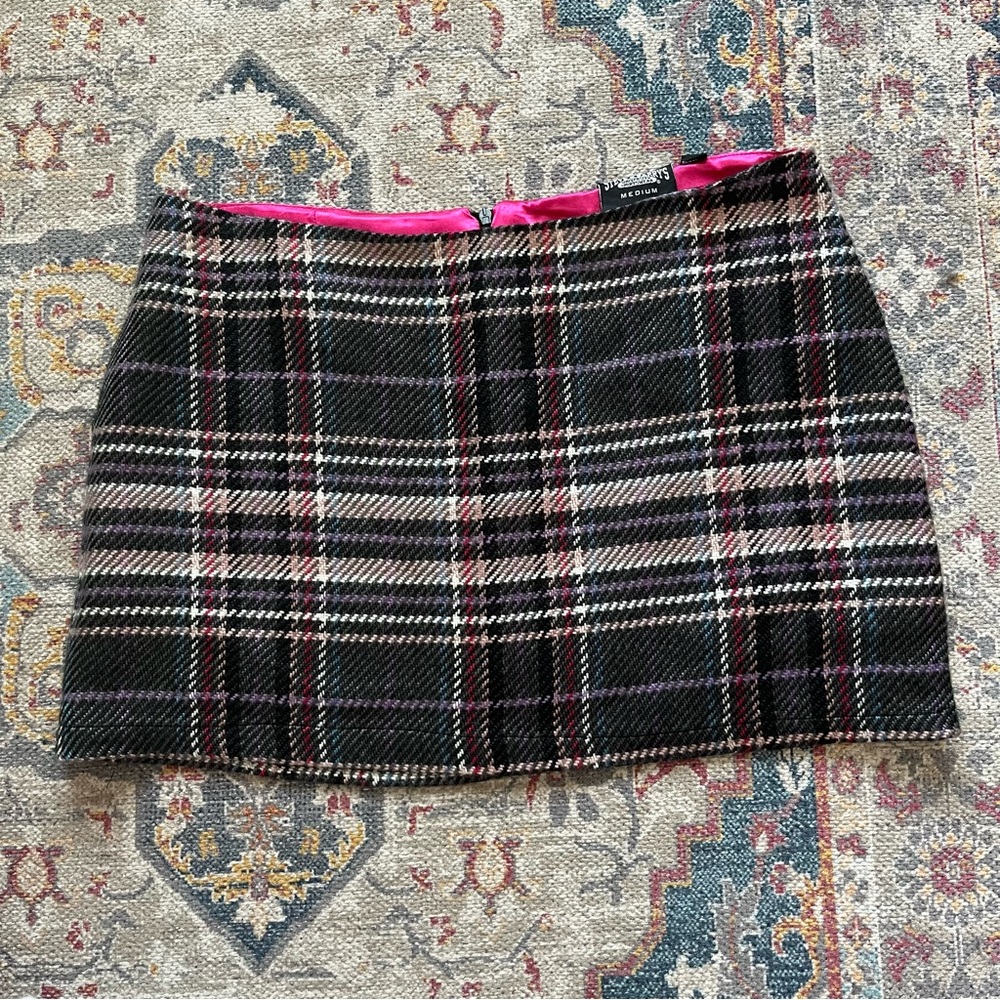 vintage steve & barry's purple plaid mini skirt